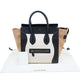 Original Celine Tri-Color Leather Mini Luggage Tote