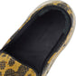 Original Celine Yellow/Black Snakeskin Leather Slip On Sneakers Size 37