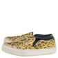 Original Celine Yellow/Black Snakeskin Leather Slip On Sneakers Size 37