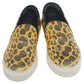 Original Celine Yellow/Black Snakeskin Leather Slip On Sneakers Size 37