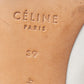 Original Celine White/Black Leather Knee Length Boots Size 39