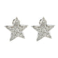 Original Chanel Comete Star Diamond 18k White Gold Stud Earrings