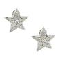 Original Chanel Comete Star Diamond 18k White Gold Stud Earrings