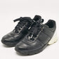 Original Chanel Black Leather Lace Up Sneakers Size 36.5