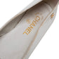 Original Chanel Grey/Yellow Patent And Leather Cap Toe Bow Ballet Flats Size 37