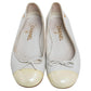 Original Chanel Grey/Yellow Patent And Leather Cap Toe Bow Ballet Flats Size 37