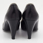 Original Chanel Black/White Leather CC Pumps Size 39