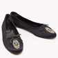 Original Chanel Black Satin Ballet Flats Size 41