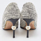 Original Chanel Black/White Tweed And Leather Cap Toe CC Pearl Heel Pumps Size 39