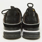 Original Chanel Black/White Suede and Knit Fabric CC Low Top Sneakers Size 40