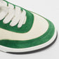 Original Chanel Green/White Suede CC Low Top Sneakers Size 37