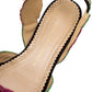 Original Charlotte Olympia Pink/Green Rose Embroidered Fabric Ankle Strap Flat Sandals Size 36