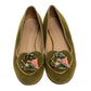 Original Charlotte Olympia Green Suede Capricorn Smoking Slippers Size 37.5