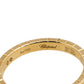 Original Chopard Ice Cube 1 Diamond 18K Yellow Gold Band Ring Size 52