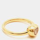 Original Chopard Happy Diamond 18k Rose Gold Heart Ring Size 51