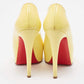 Original Christian Louboutin Yellow Patent Leather Very Prive Pumps Size 37.5