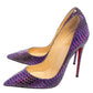 Original Christian Louboutin Two-Tone Python Leather So Kate Pumps Size 38.5