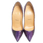 Original Christian Louboutin Two-Tone Python Leather So Kate Pumps Size 38.5