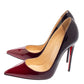 Original Christian Louboutin Two-Tone Patent Leather So Kate Pumps Size 38