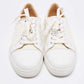 Original Christian Louboutin White Fabric And Leather Vieira Orlato Trainers Sneakers Size 36.5