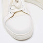 Original Christian Louboutin White Fabric And Leather Vieira Orlato Trainers Sneakers Size 36.5