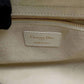 Original Dior  White Lambskin Lady Dior Handbag Size Medium