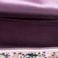 Original Dior White/Lilac Satin Embelished Limited Edition Mini Lady Dior Tote