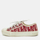 Original Dior Red/White Oblique Canvas Walk'n'Dior Low Top Sneakers Size 38.5