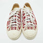 Original Dior Red/White Oblique Canvas Walk'n'Dior Low Top Sneakers Size 38.5