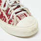 Original Dior Red/White Oblique Canvas Walk'n'Dior Low Top Sneakers Size 38.5