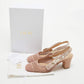 Original Dior Rose Gold Cannage Mesh Moi Slingback Pumps Size 38.5