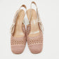 Original Dior Rose Gold Cannage Mesh Moi Slingback Pumps Size 38.5