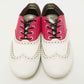 Original Dolce & Gabbana Pink/White Brogue Leather Oxford Sneakers Size 36