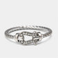 Original Fred Force 10 Diamond 18k White Gold Ring Size 54