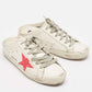 Original Golden Goose White Leather Superstar Mules Size 38