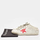 Original Golden Goose White Leather Superstar Mules Size 38