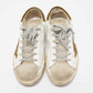 Original Golden Goose White Leather Superstar Sneakers Size 38