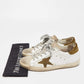 Original Golden Goose White Leather Superstar Sneakers Size 38