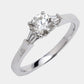 Original Graff Promise Diamond Platinum Engagement Ring Size 52