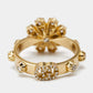 Original Gucci Flora Diamonds 18k Yellow Gold Ring Size 57