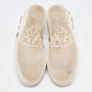 Original Gucci White Leather Web Ace Lace Up Sneakers Size 38