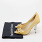 Original Gucci Yellow Patent Leather Horsebit Peep Toe Pumps Size 37