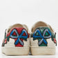 Original Gucci White Leather Floral Embroidered Ace Sneakers Size 35