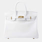 Original Hermes Birkin New White Swift Leather Size 25 (Never Used)