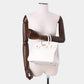 Original Hermes Birkin New White Swift Leather Size 25 (Never Used)