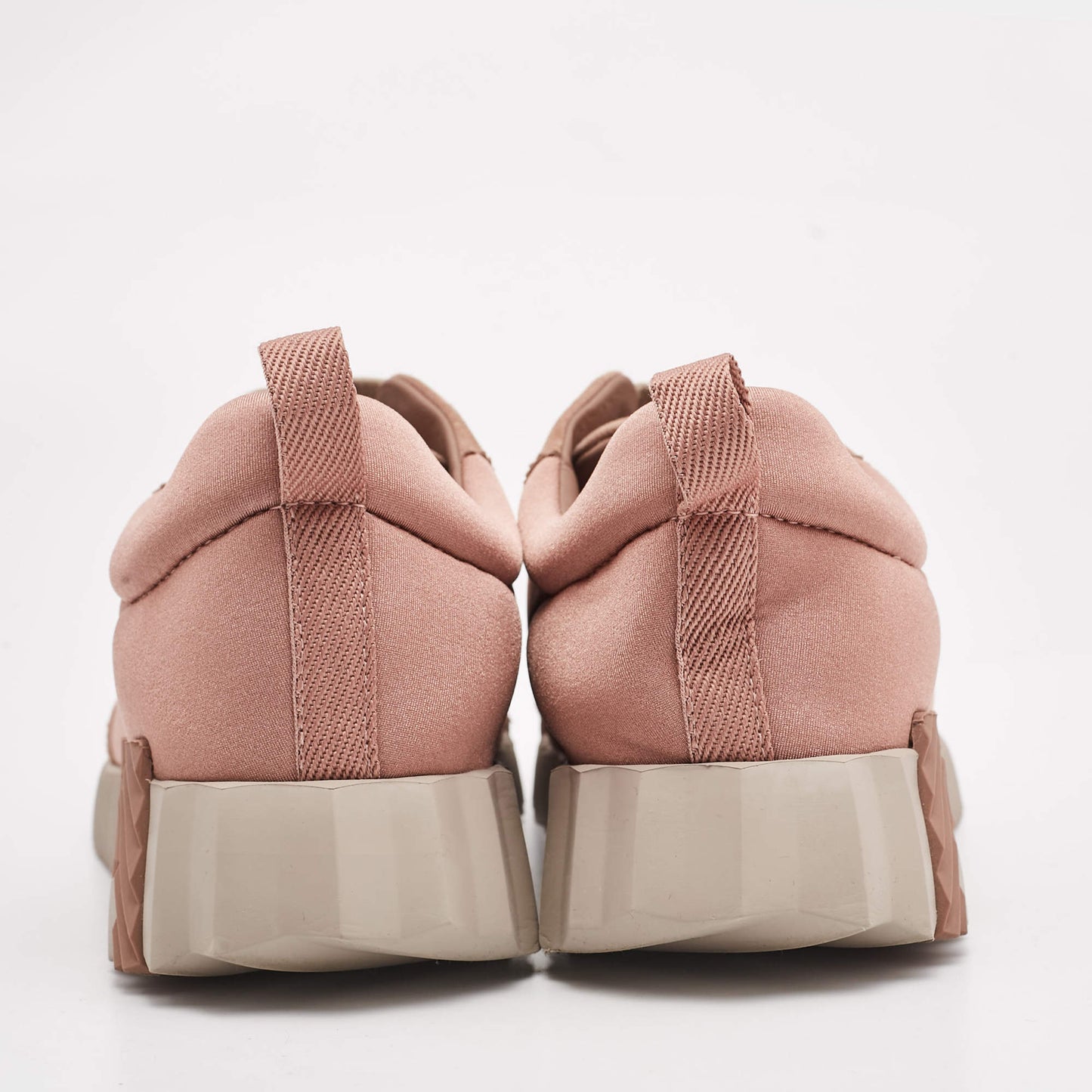 Original Hermes Rose Pink Satin and Suede Bouncing Sneakers Size 37