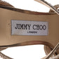 Original Jimmy Choo Rose Gold Glitter Carrie Criss Cross Sandals Size 37