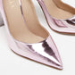 Original Le Silla Rose Pink Mirror Leather Fergie Iris Pumps Sizes 37.5