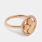 Original Louis Vuitton Blossom BB Diamond 18k Rose Gold Ring Size 50