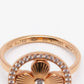 Original Louis Vuitton Blossom BB Diamond 18k Rose Gold Ring Size 50